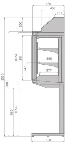 Вертикальные витрины