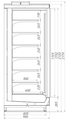 Вертикальные витрины