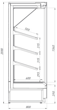 Вертикальные витрины