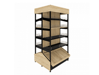 Стеллаж-экспозитор алкогольный островной