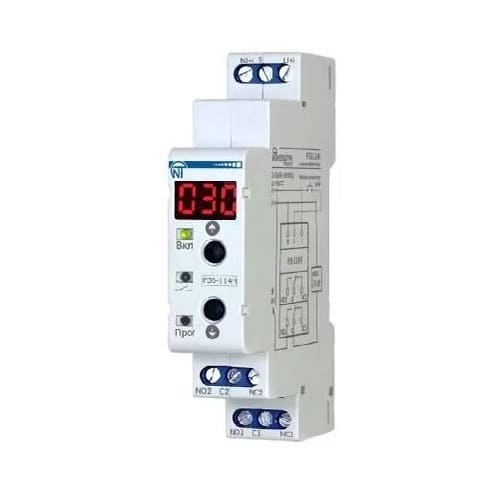 Реле времени РЭВ-114Н (20-265В) 6А с индикацией