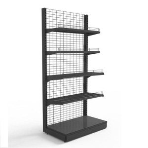 Стеллаж Нордика  пристенный сетчатый  1000х500х2250 мм, 4 уровня полок 400 мм