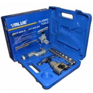 Разбортовка с эксцентриком VFT-809-IS (1/4"-3/4") в кейсе с труборезом, трещоткой