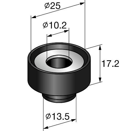 Глушитель шума MVI-B, М8/M10 (вибро опора)