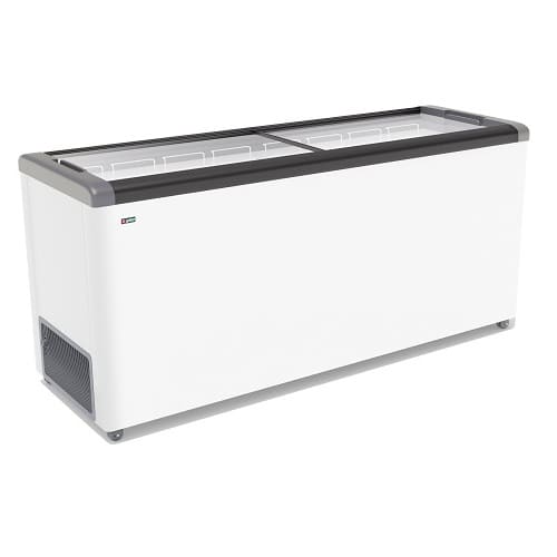 Ларь морозильный FG-700 C серый (прямое стекло, 590 л.)