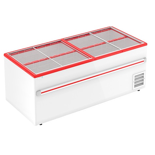 Ларь-бонета F 2000 B (прямое стекло) красный