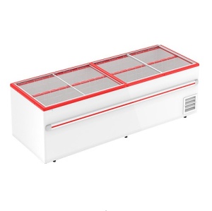 Ларь-бонета F 2500 B (прямое стекло) красный