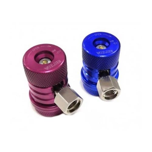 Муфта быстросъёмная компл. ВД-НД с вентилем 1/4 SAE. внутр. рез. VHF-SY (R-1234YF) VALUE