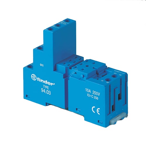 Розетка для реле серии 55 / 85 / 62 (9403S Finder) 3-х конт.