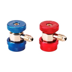 Муфта быстросъёмная компл. ВД-НД с вентилем 1/4 SAE. внеш. рез. VHF-A угловые (Value)