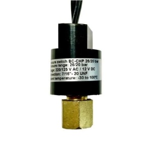 Мини-прессостат BC-CHP Откл.26 / Вкл.20 bar (гайка; автосброс) защита по ВД